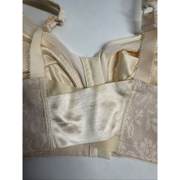 Playtex 469518 Hour Ultimate Shoulder Comfort Beige  Wireless Bra Sz 46C - Picture 7 of 13